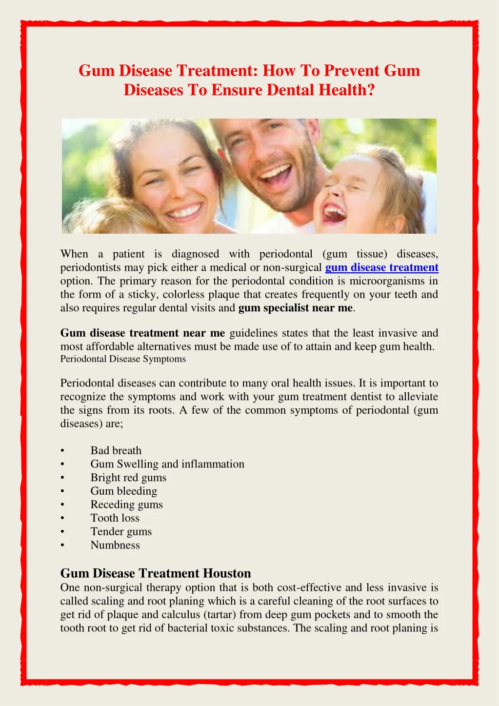 gum disease treatment how to prevent gum diseases