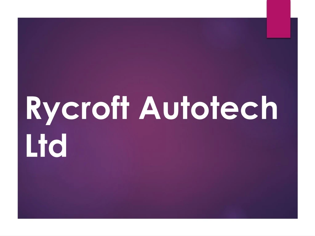 rycroft autotech ltd