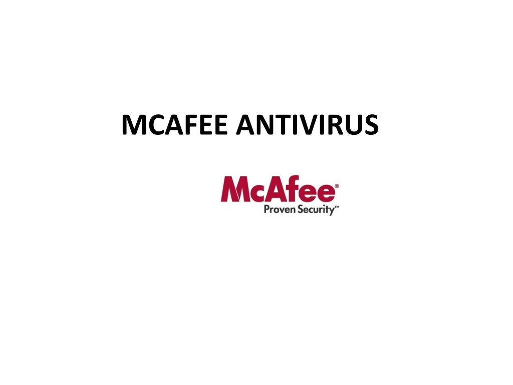 mcafee antivirus