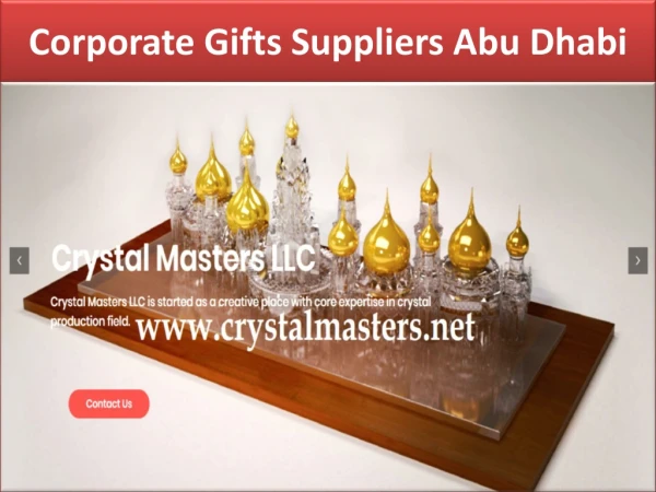 Crystal Suppliers Abu Dhabi