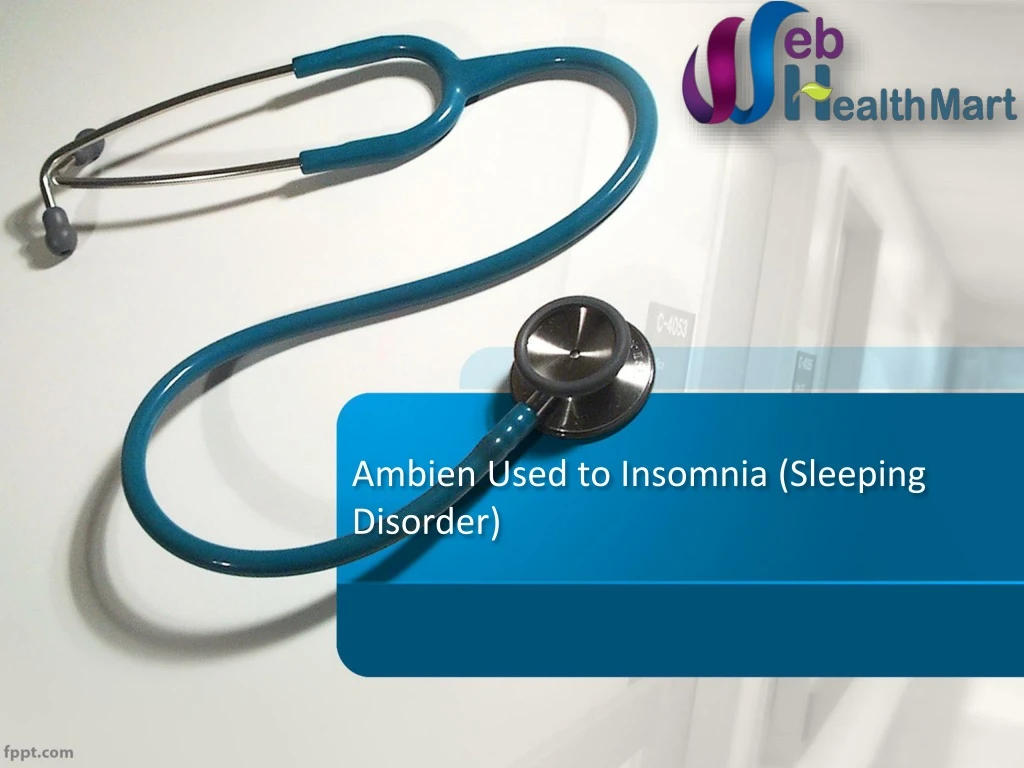 ambien used to insomnia sleeping disorder