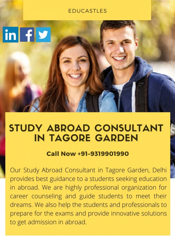 EduCastles - Study Abroad Consultant in Tagore Garden, Delhi