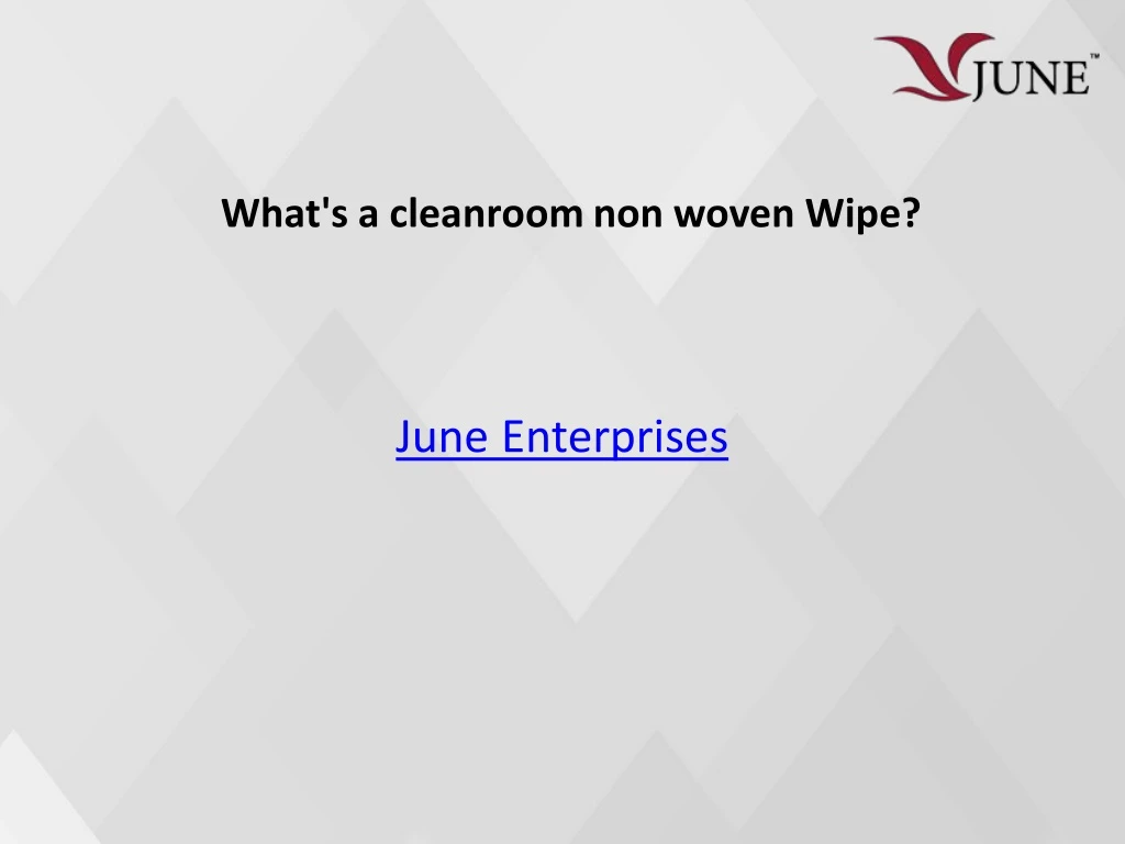 what s a cleanroom non woven wipe