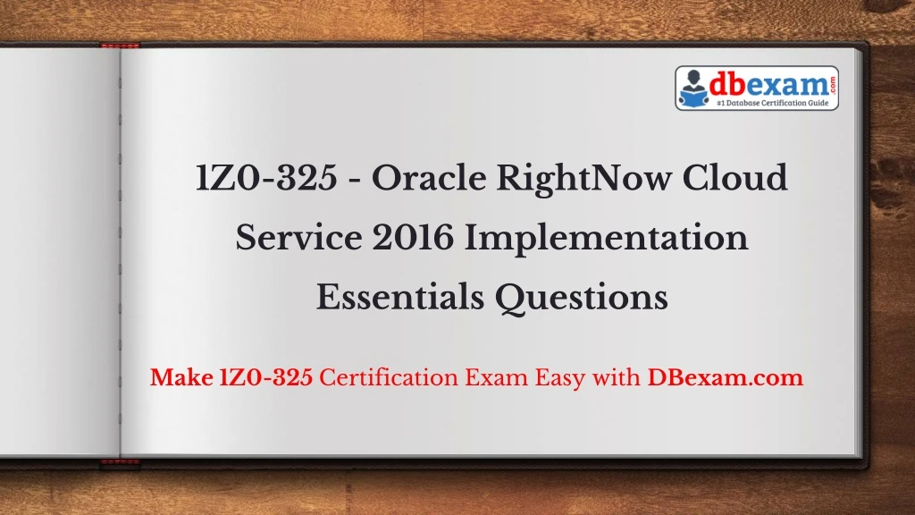 1z0 325 oracle rightnow cloud