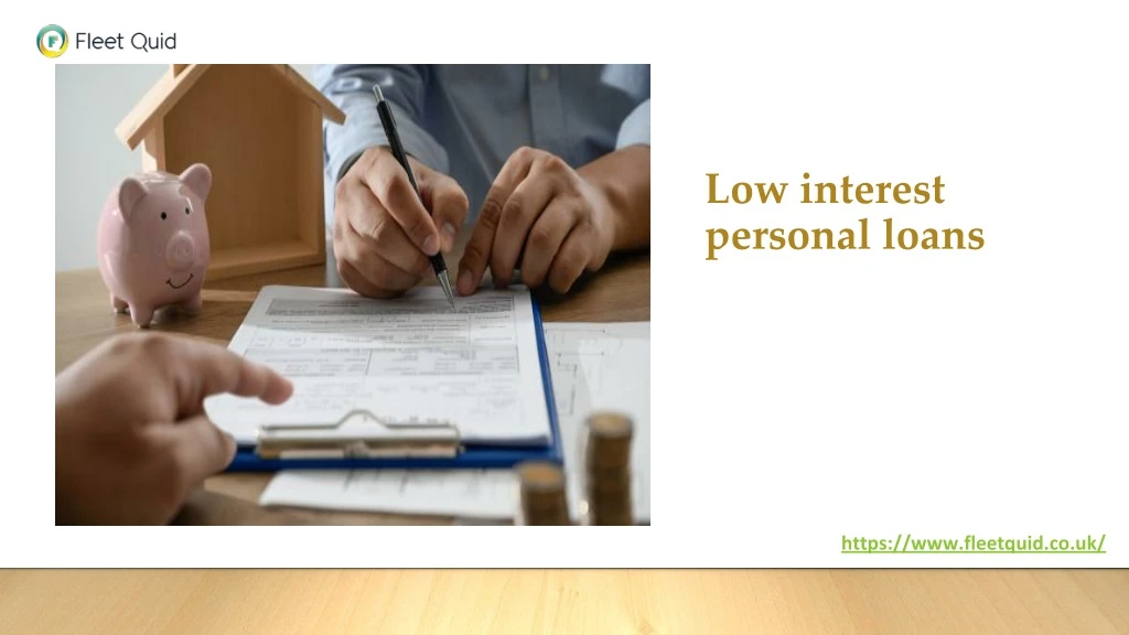 low interest personal loans