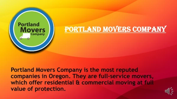 portland movers company