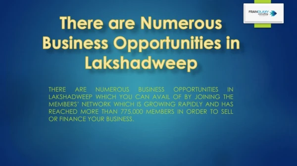 there lakshadweep which you can avail