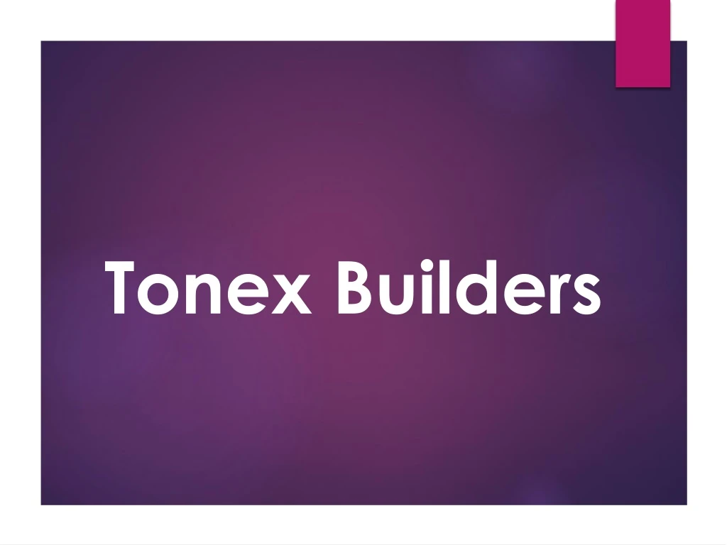 tonex builders