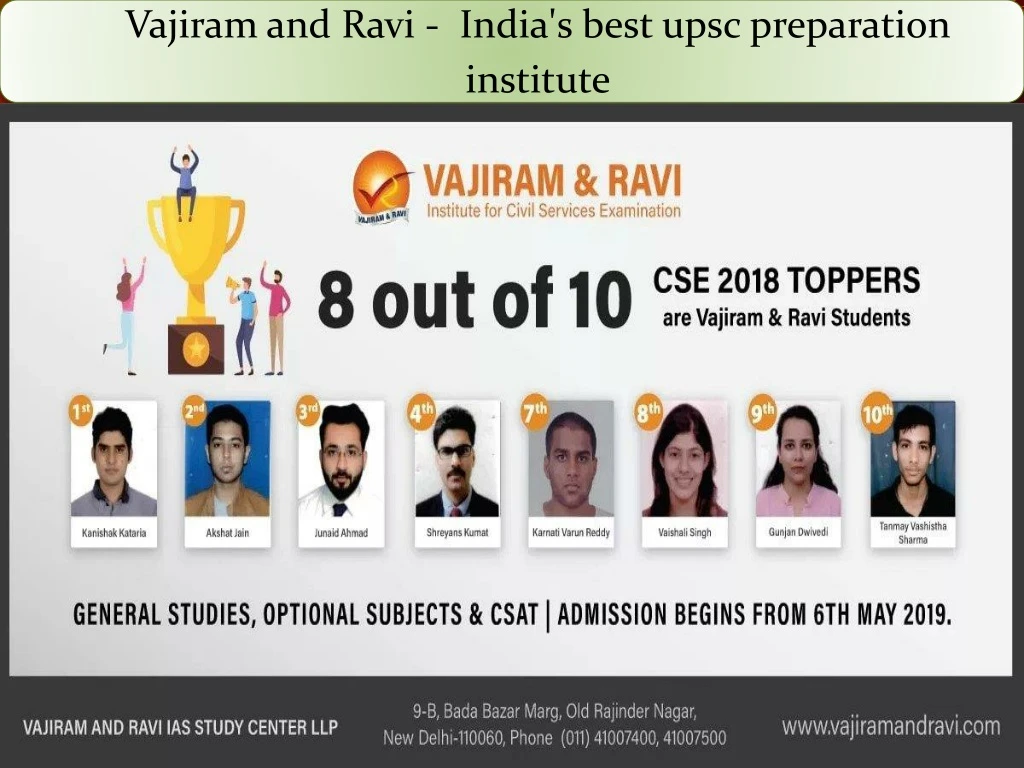 vajiram and ravi india s best upsc preparation