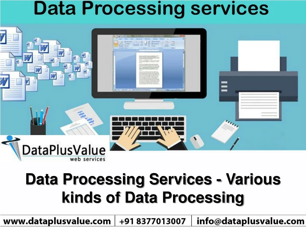 data processing services various kinds of data