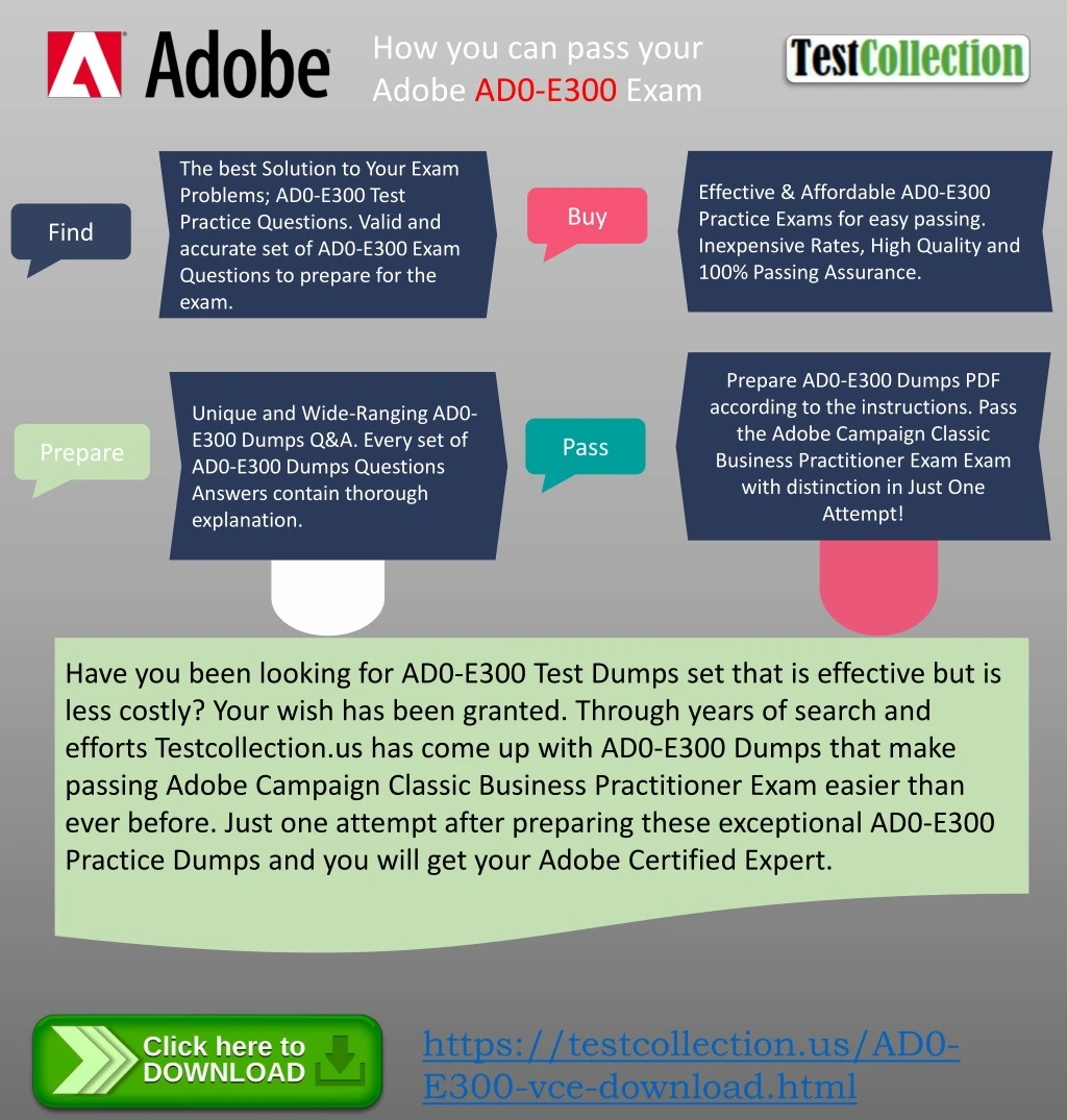 how you can pass your adobe ad0 e300 exam