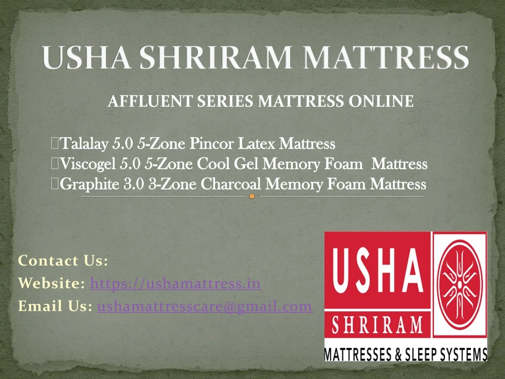 usha shriram mattress reviews