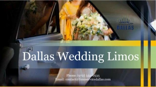 Dallas Wedding Limos-Wedding Transportation - slide 1
