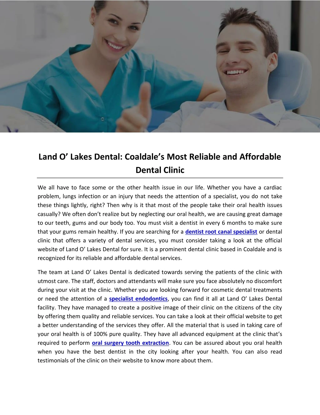 land o lake s dental coaldale s most reliable
