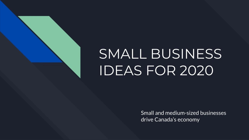 small business ideas for 2020