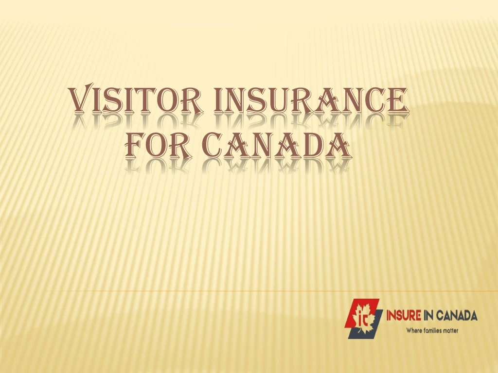 visitor insurance for canada