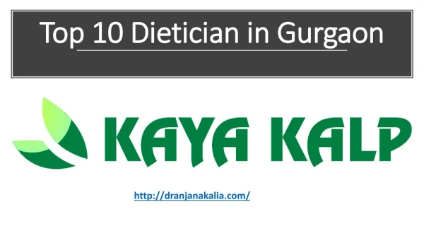 Top 10 Dietician in Gurgaon