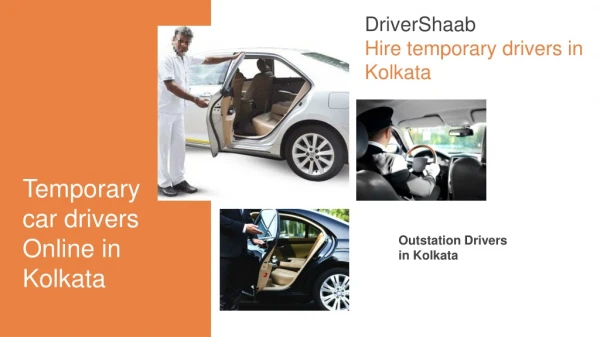 DriverShaab Hire temporary drivers in Kolkata