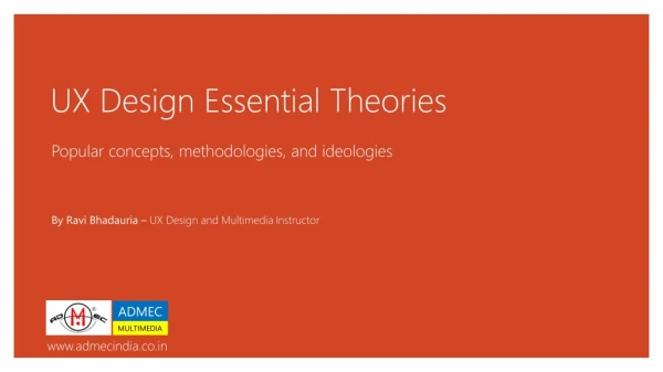 UX Design Essential Theories