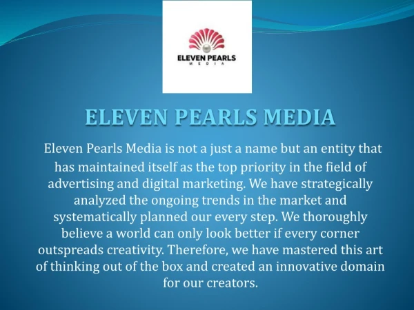 Digital Marketing | Web desiging & Development Company in Delhi NCR | Eleven Pearls Media NETWORK