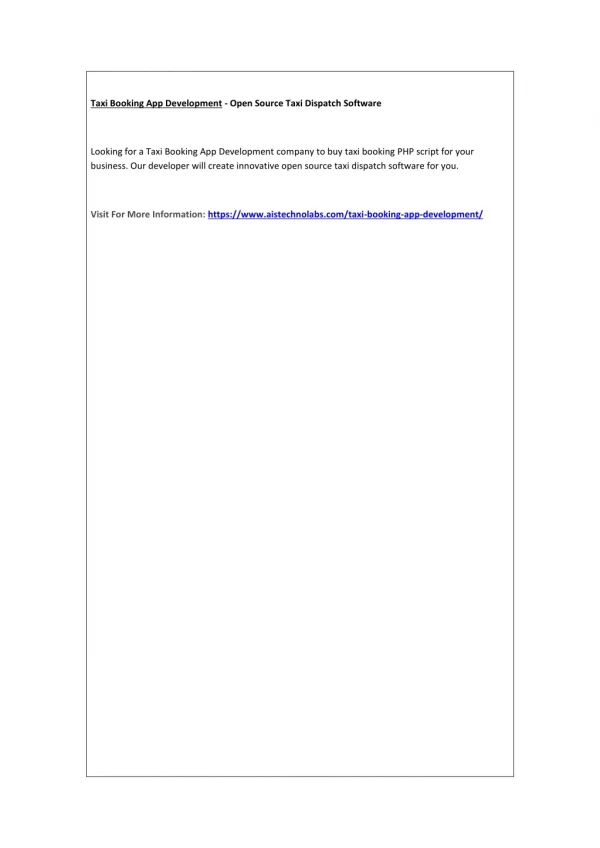 taxi booking app development open source taxi