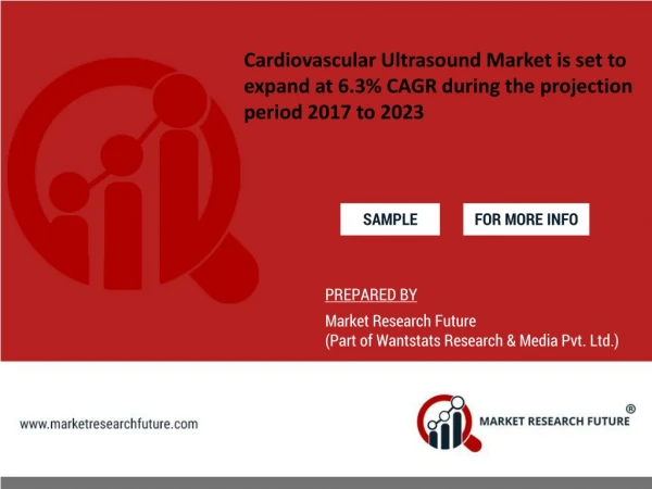 Cardiovascular Ultrasound Market is set to expand at 6.3% CAGR during the projection period 2017 to 2023