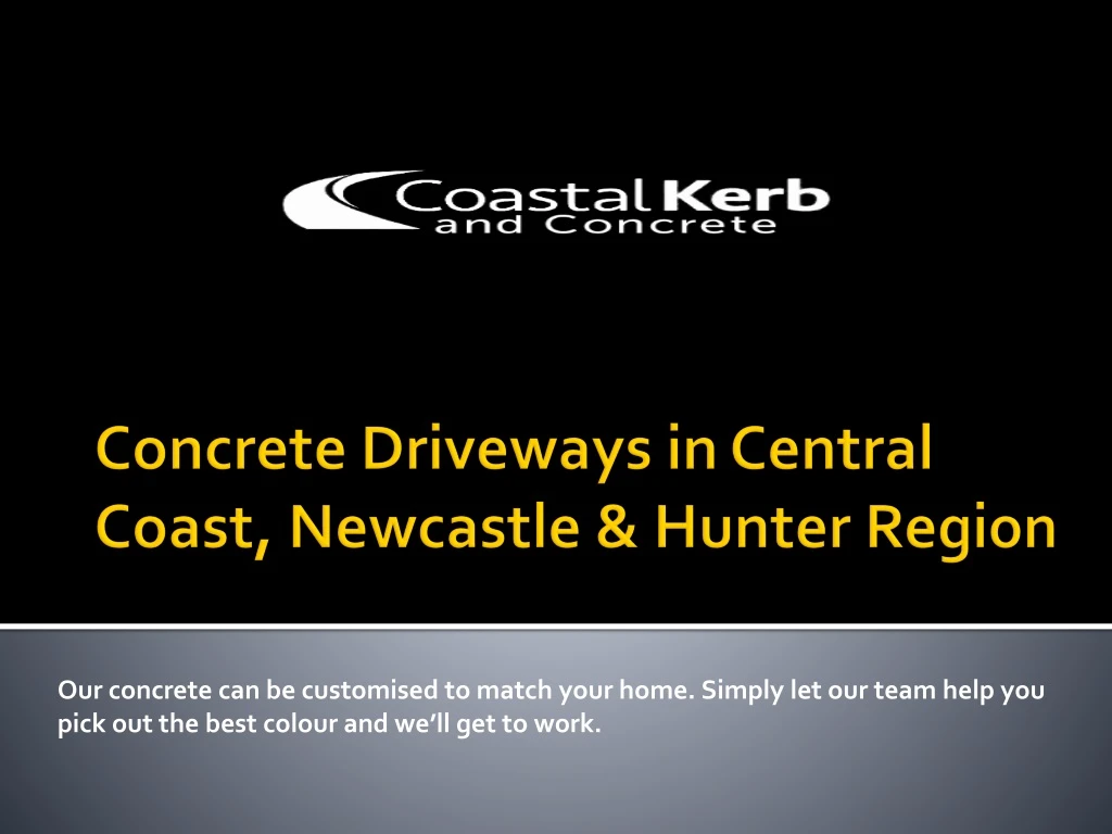 concrete driveways in central coast newcastle hunter region