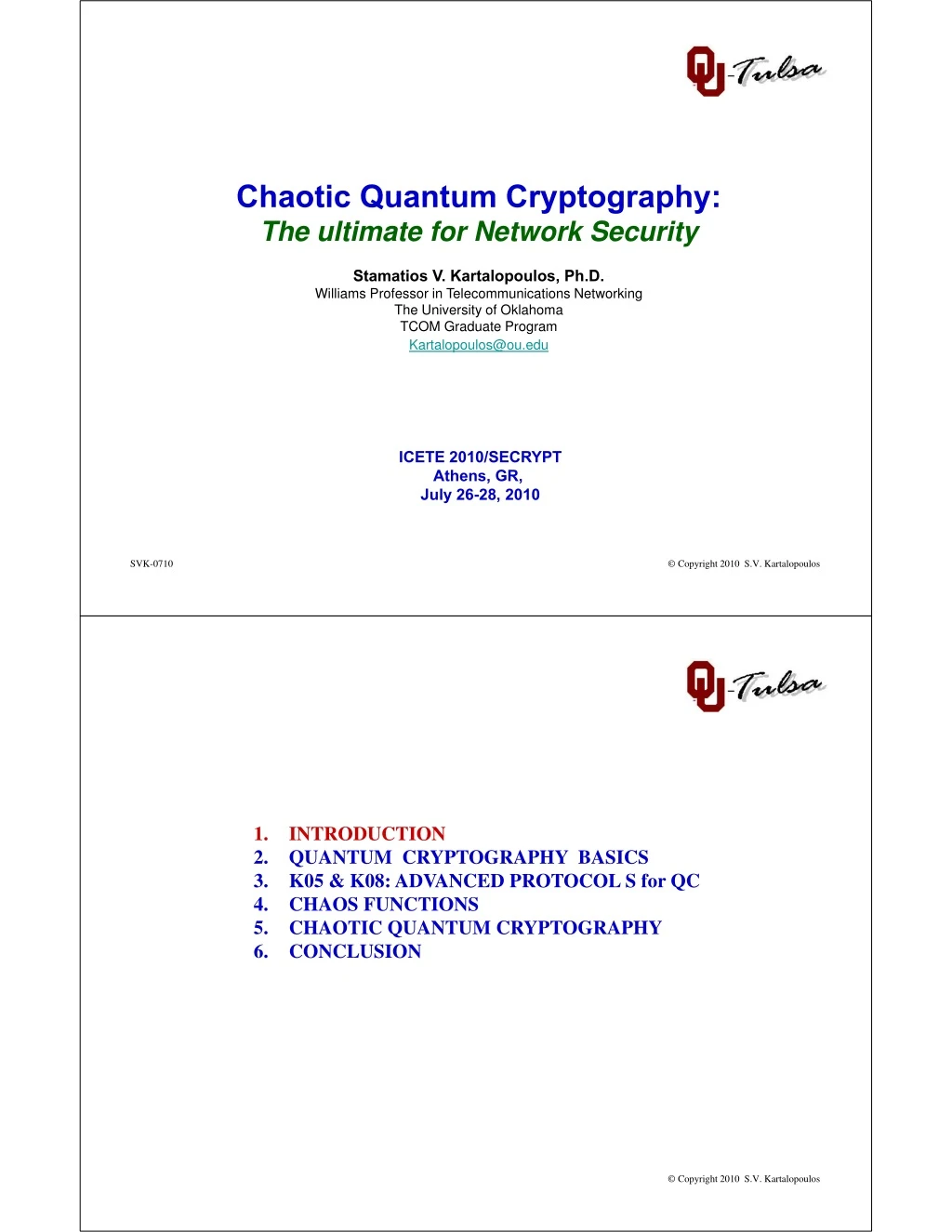 chaotic quantum cryptography chaotic quantum