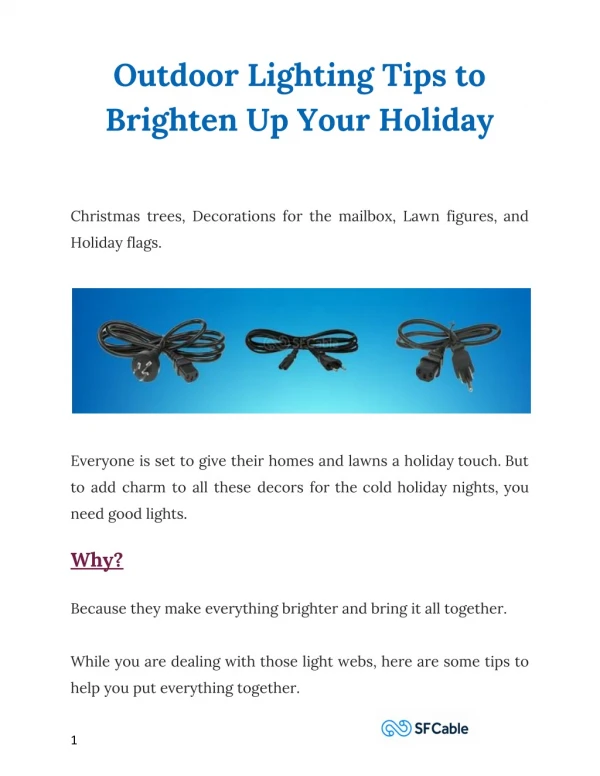Outdoor Lighting Tips to Brighten Up Your Holiday
