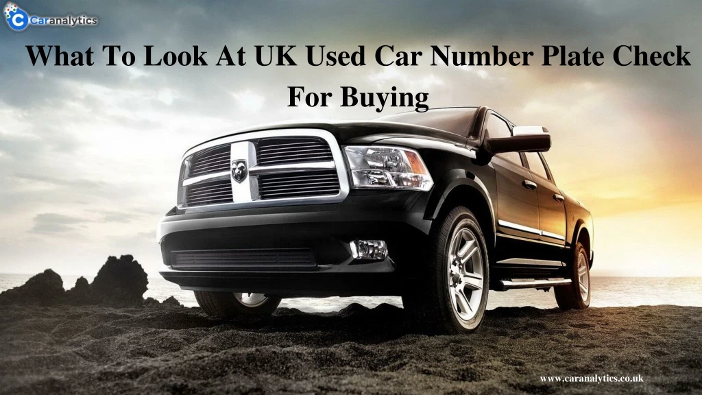 what to look at uk used car number plate check