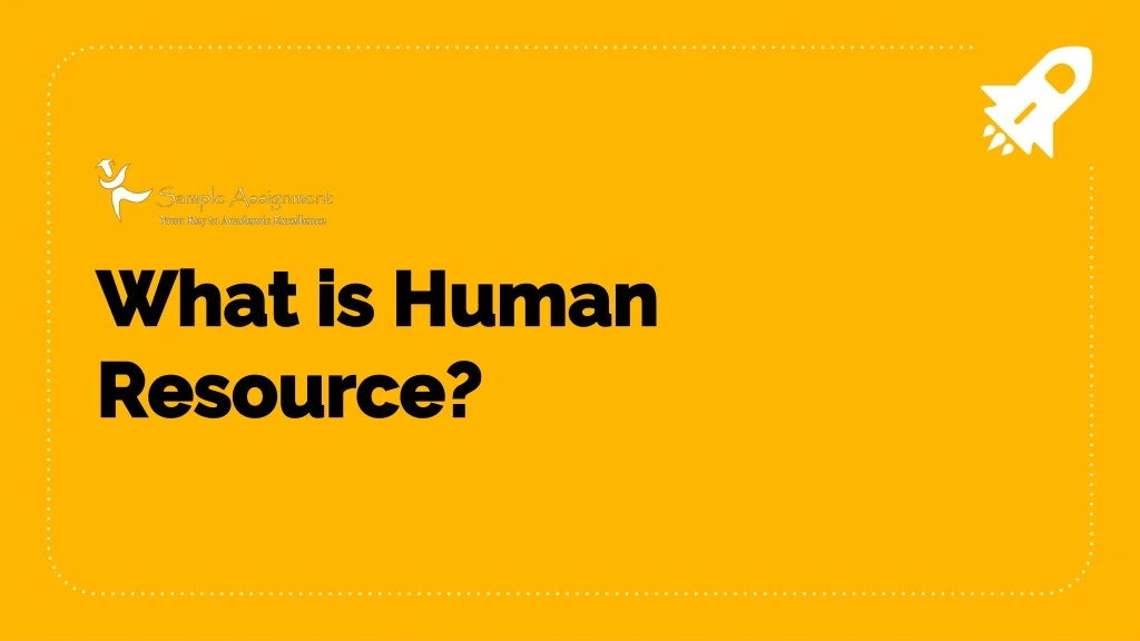 what is human resource
