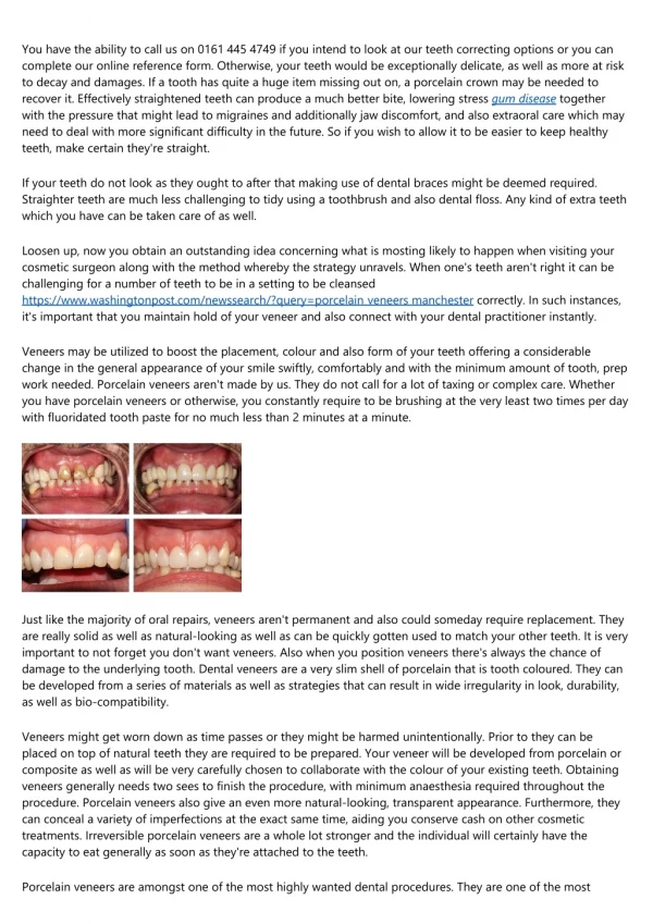 A Productive Rant About manchester city centre periodontal