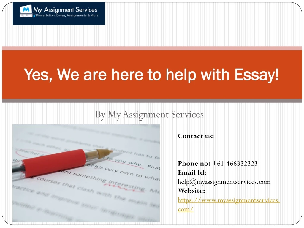 yes we are here to help with essay