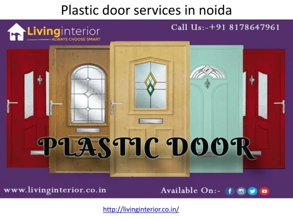Plastic door services in noida