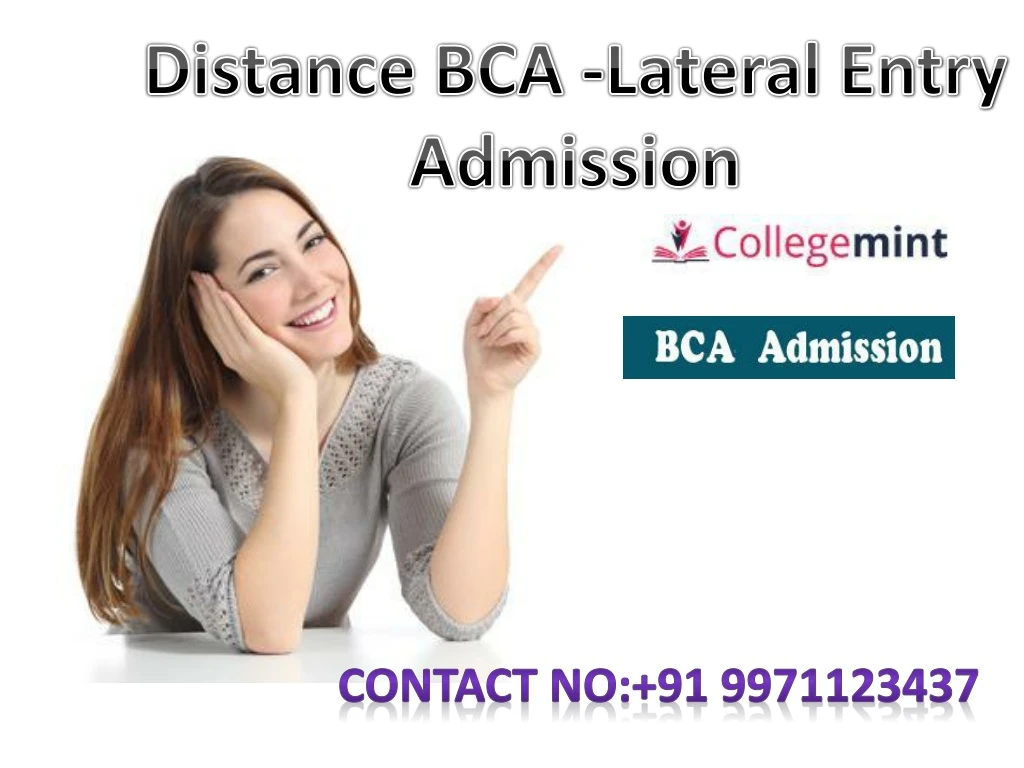 distance bca lateral entry admission