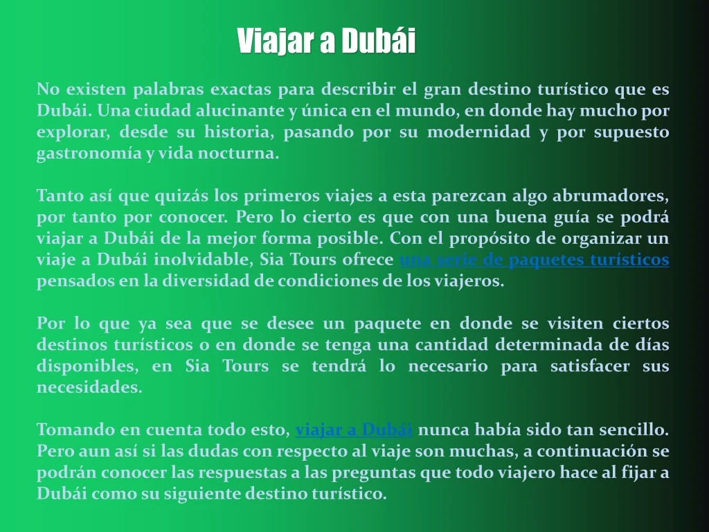 viajar a dub i