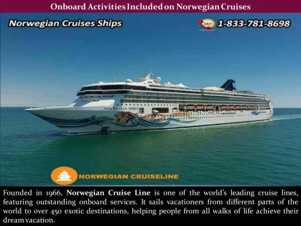 Onboard Activities Included on Norwegian Cruises