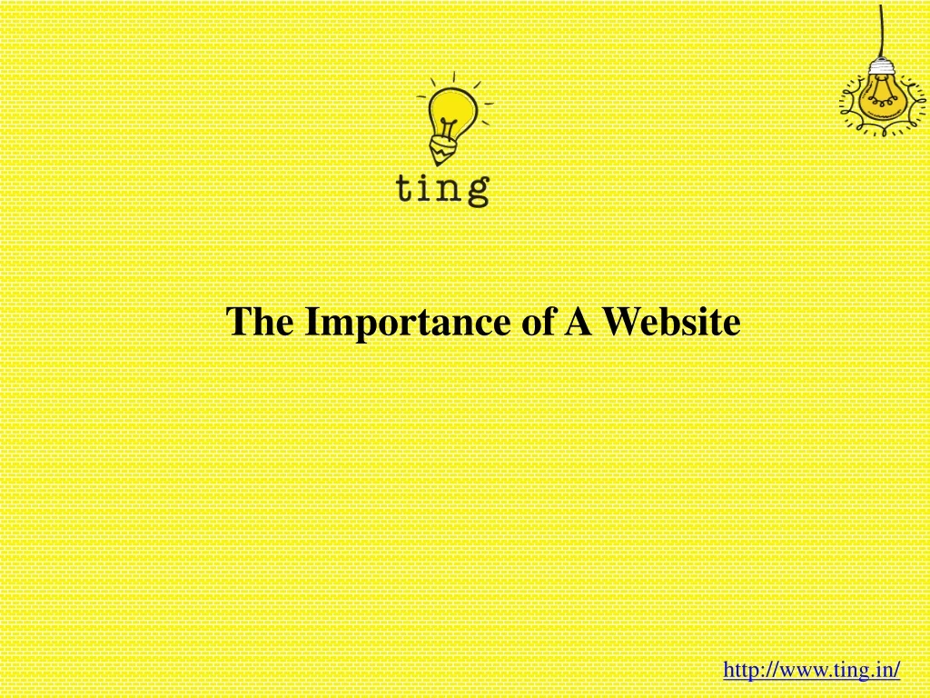 the importance of a website