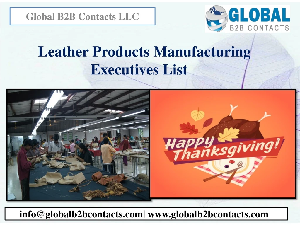 leather products manufacturing executives list
