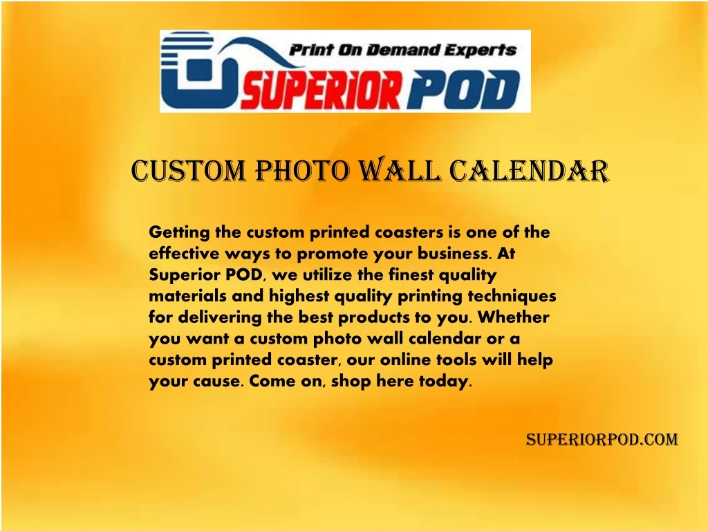 custom photo wall calendar
