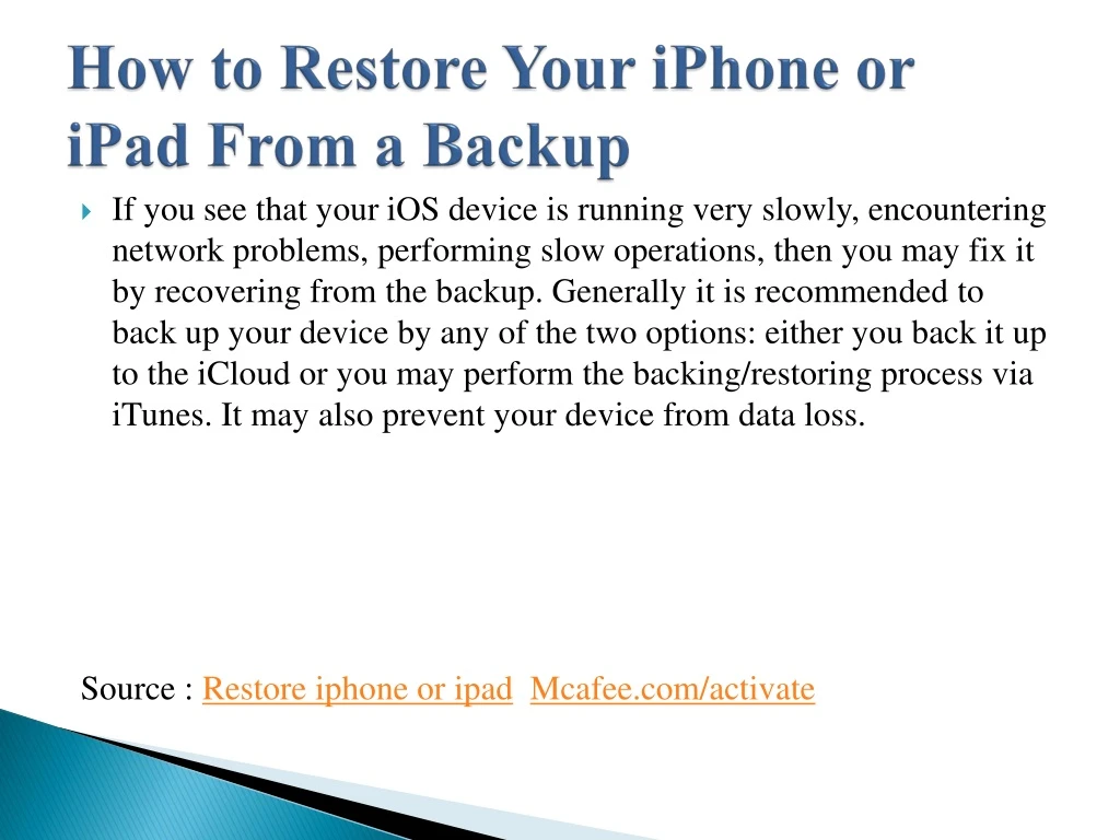 how to restore your iphone or ipad from a backup