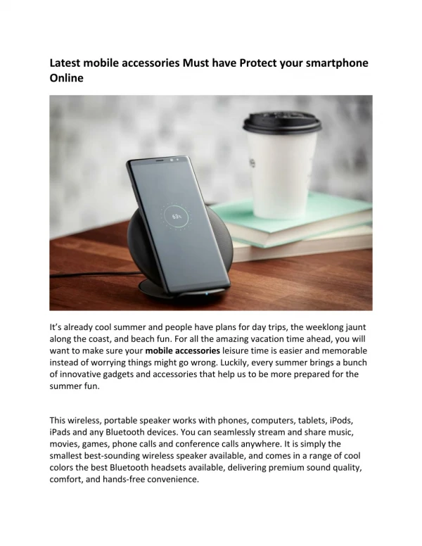 latest mobile accessories must have protect your