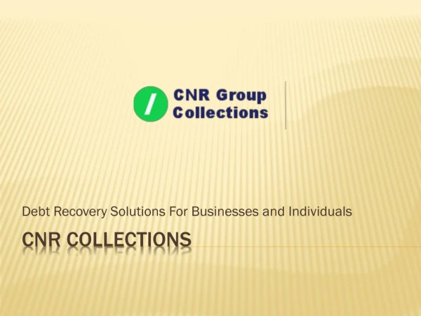 CNR Collections - A Platform for Old Dues Recovery Solutions