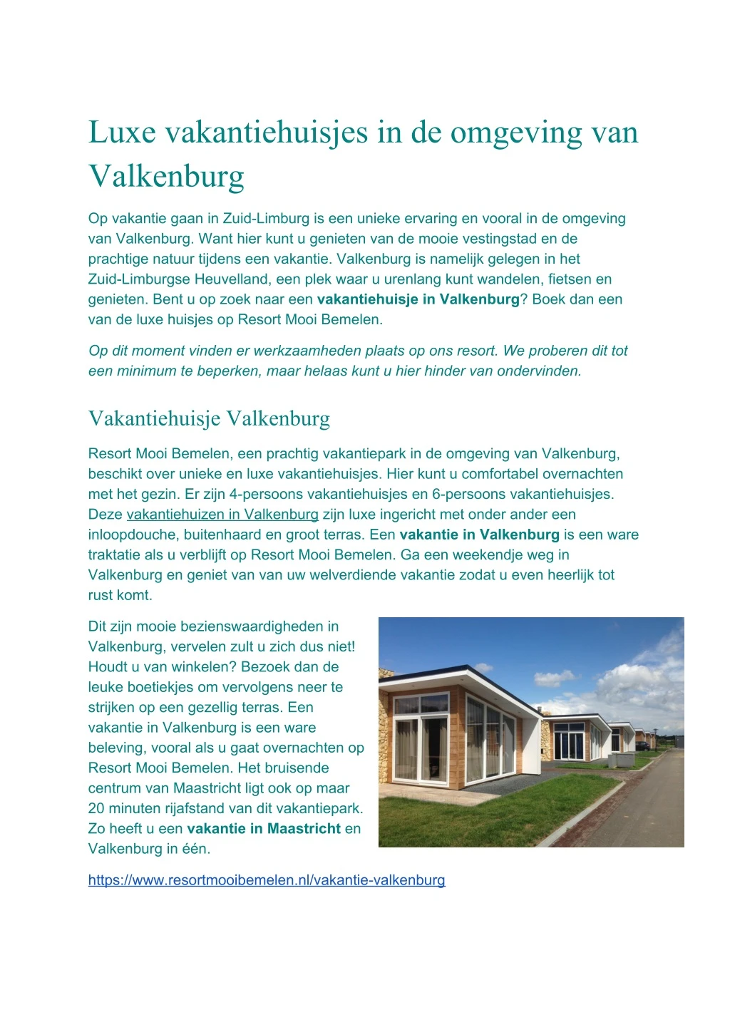 luxe vakantiehuisjes in de omgeving van valkenburg