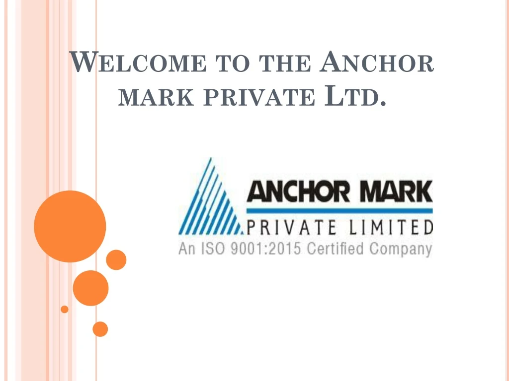 welcome to the anchor mark private ltd