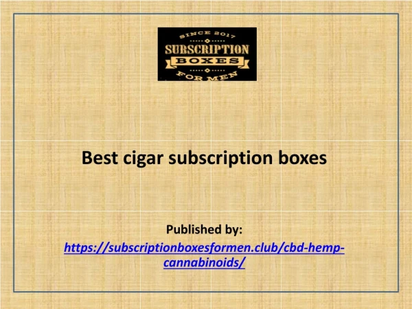 Best cigar subscription boxes