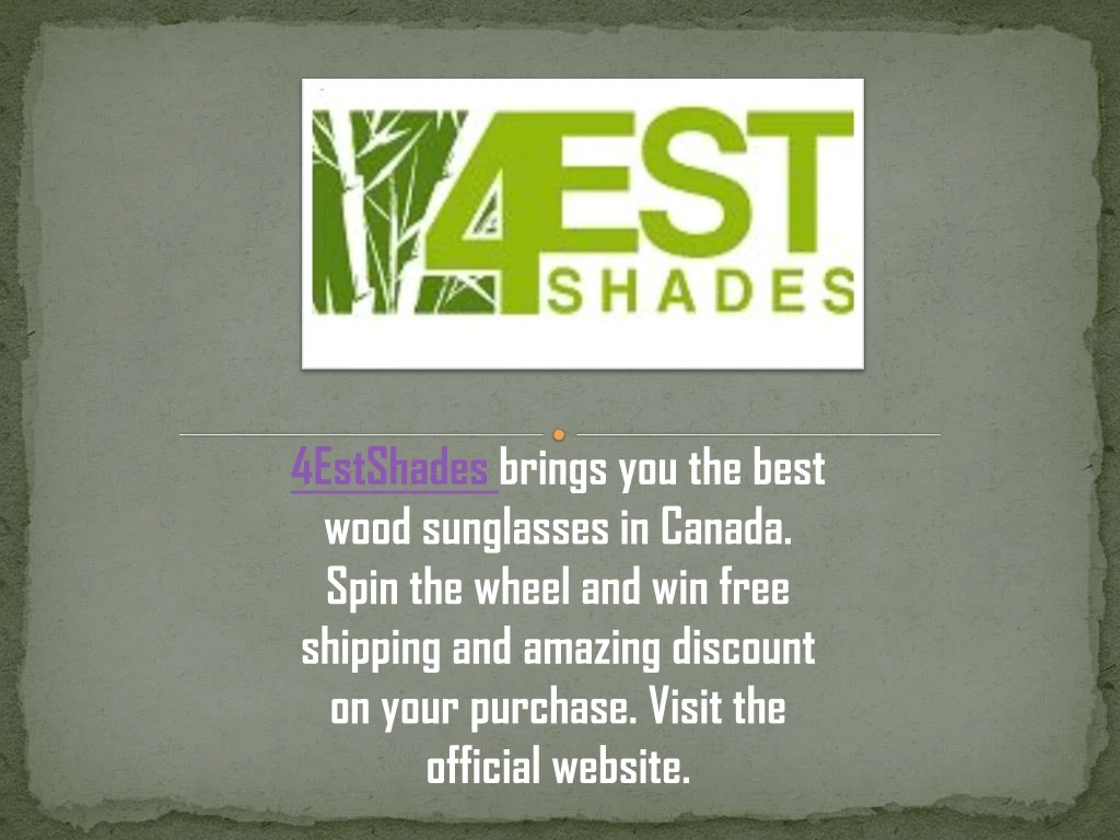 4estshades brings you the best wood sunglasses