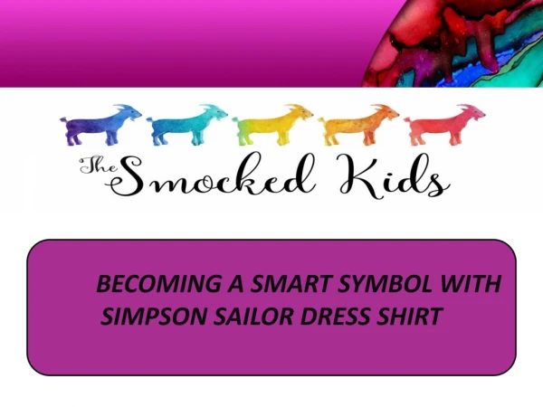Becoming a smart symbol with Simpson sailor dress shirt