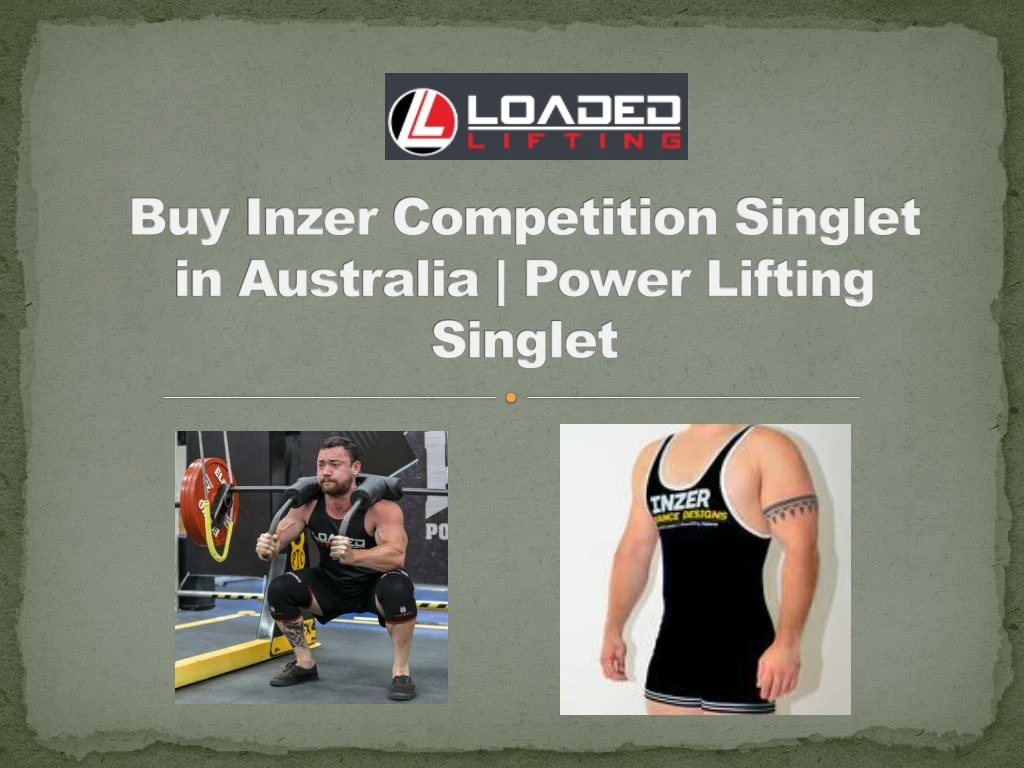 buy inzer competition singlet in australia power lifting singlet