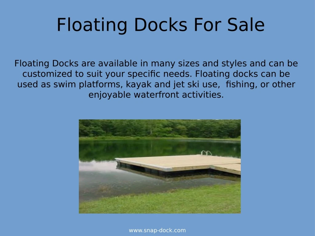 floating docks for sale